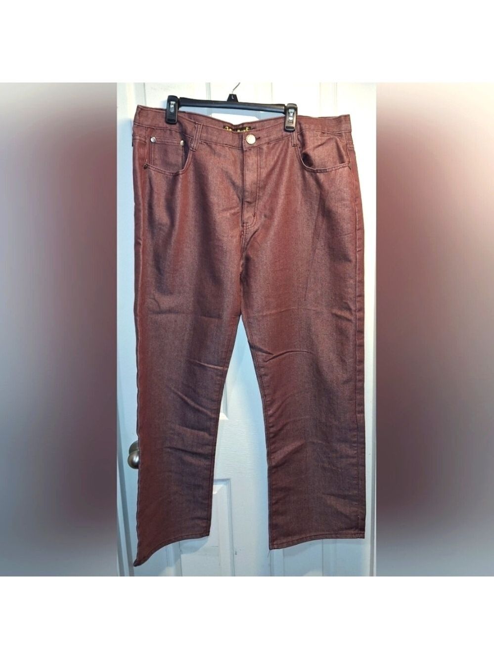 Sacred Crown Burgundy Denim Jeans 44x31